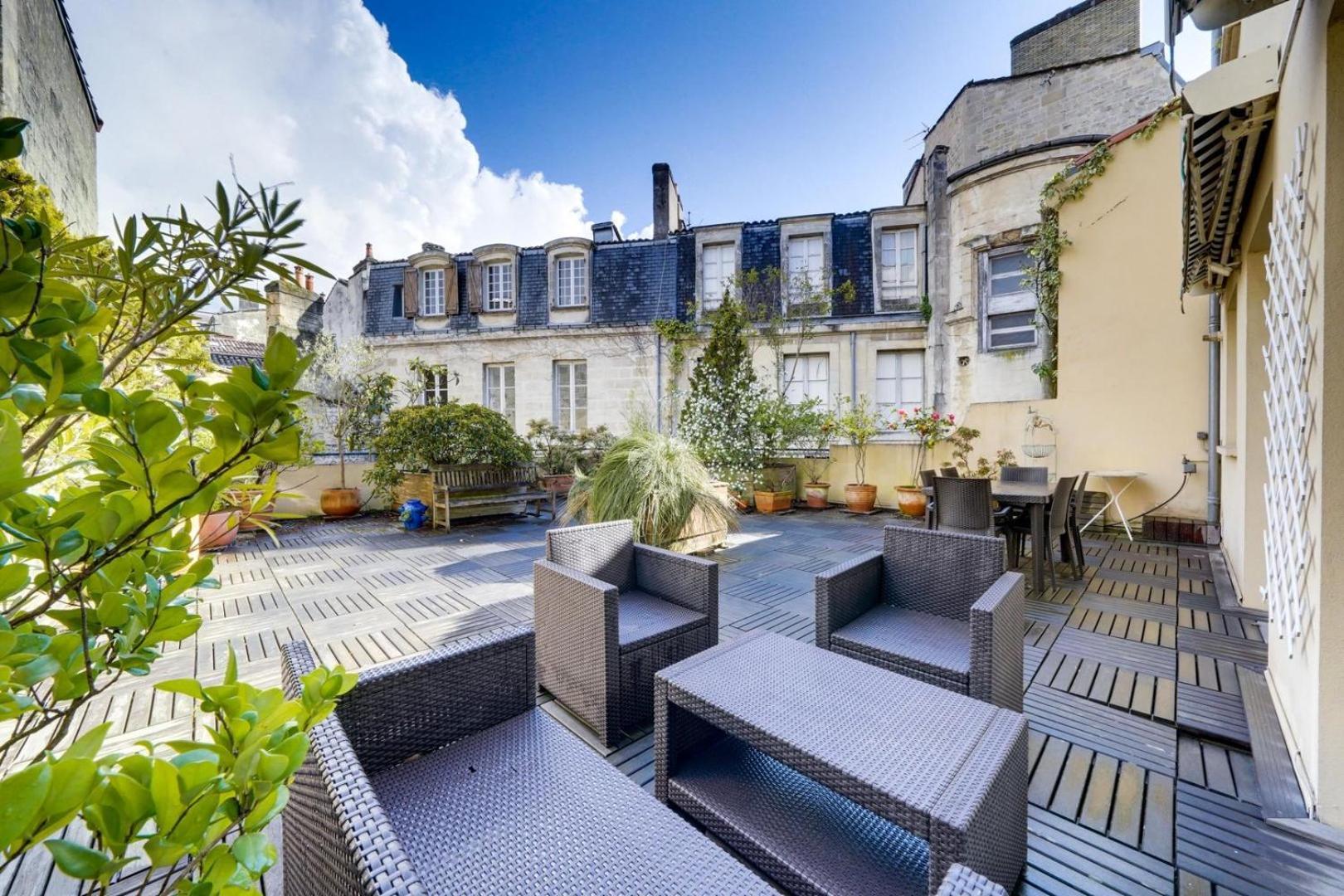 Lovely Apartment With Exceptional Terrace Burdeos Exterior foto